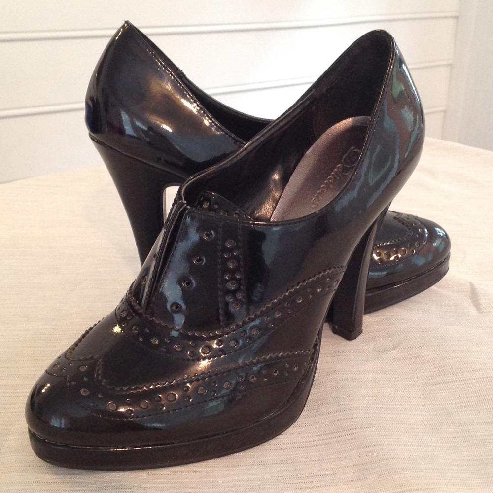 Black Leather Dress Booties